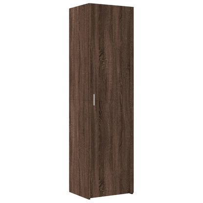 Highboard Braun Eichen-Optik 50x42,5x185 cm Holzwerkstoff