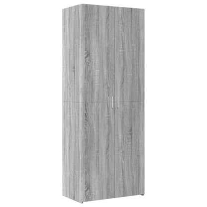 Highboard Grau Sonoma 70x42,5x185 cm Holzwerkstoff