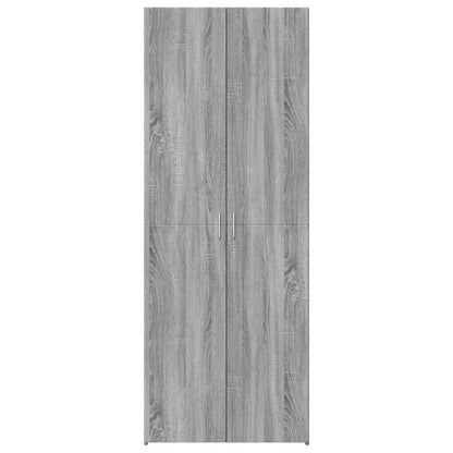 Highboard Grau Sonoma 70x42,5x185 cm Holzwerkstoff