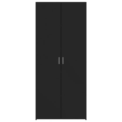 Highboard Schwarz 70x42,5x185 cm Holzwerkstoff