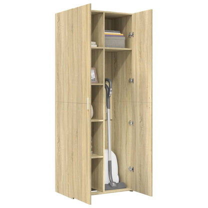 Highboard Sonoma-Eiche 70x42,5x185 cm Holzwerkstoff