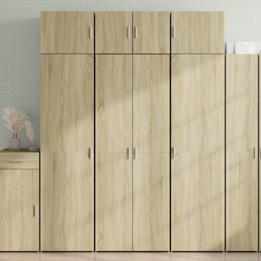 Highboard Sonoma-Eiche 70x42,5x185 cm Holzwerkstoff