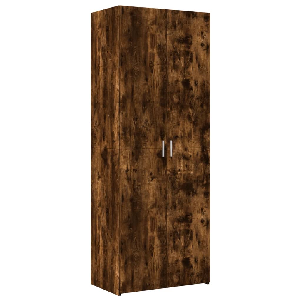 Highboard Räuchereiche 70x42,5x185 cm Holzwerkstoff