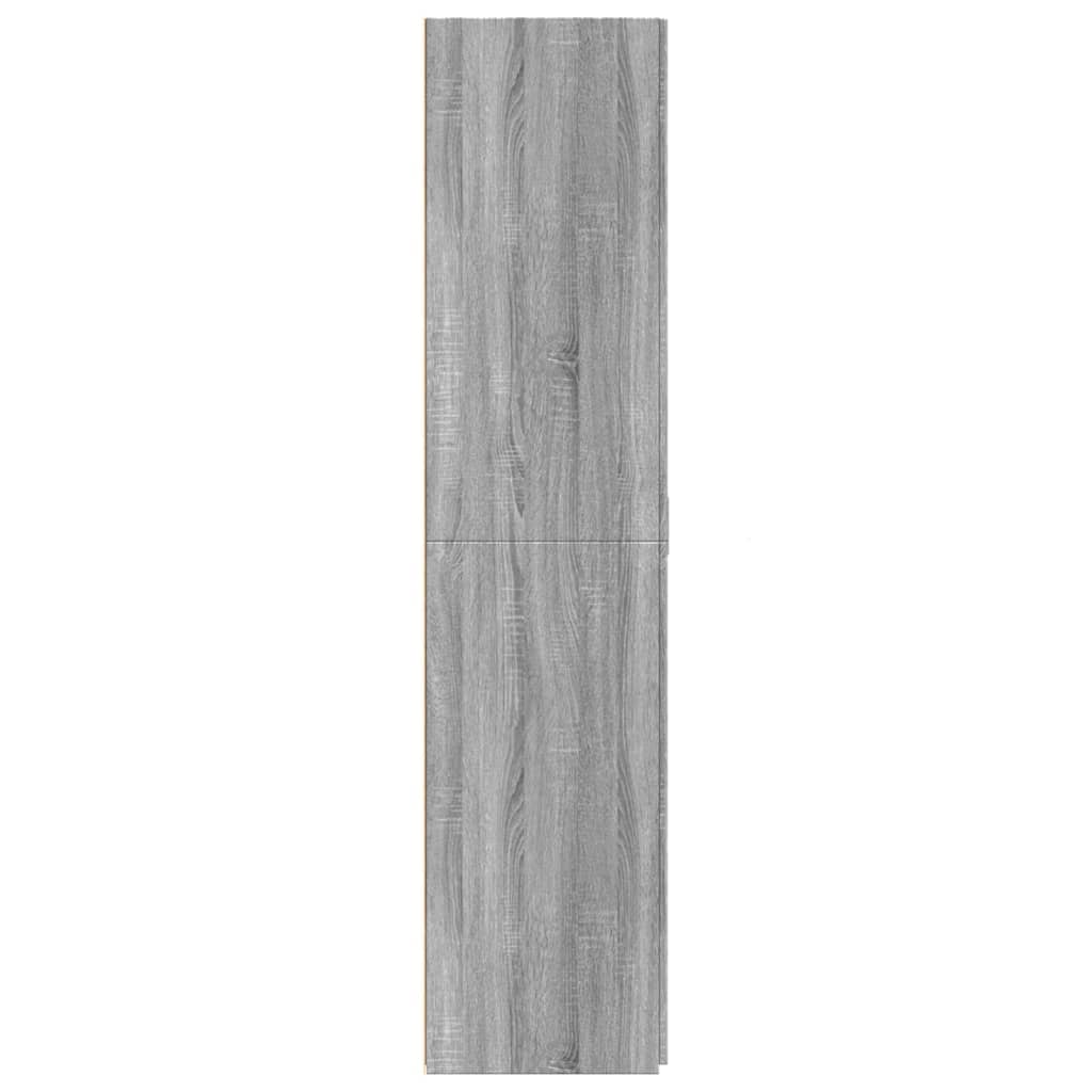 Highboard Grau Sonoma 70x42,5x185 cm Holzwerkstoff