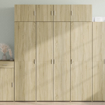 Highboard Sonoma-Eiche 80x42,5x185 cm Holzwerkstoff