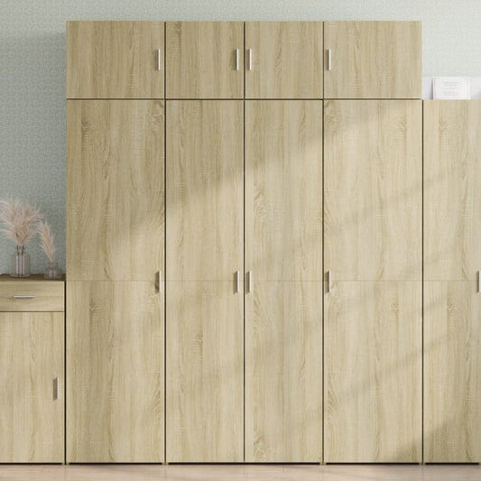 Highboard Sonoma-Eiche 80x42,5x185 cm Holzwerkstoff