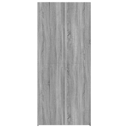 Highboard Grau Sonoma 80x42,5x185 cm Holzwerkstoff