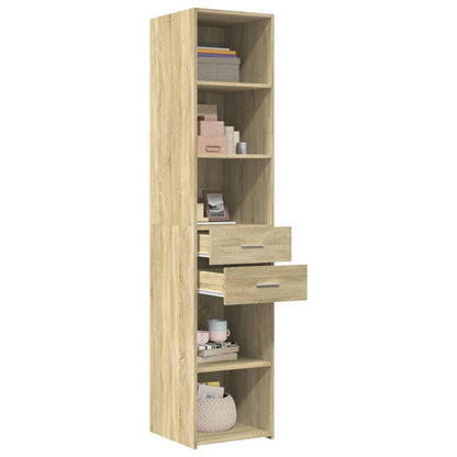 Highboard Sonoma-Eiche 40x42,5x185 cm Holzwerkstoff