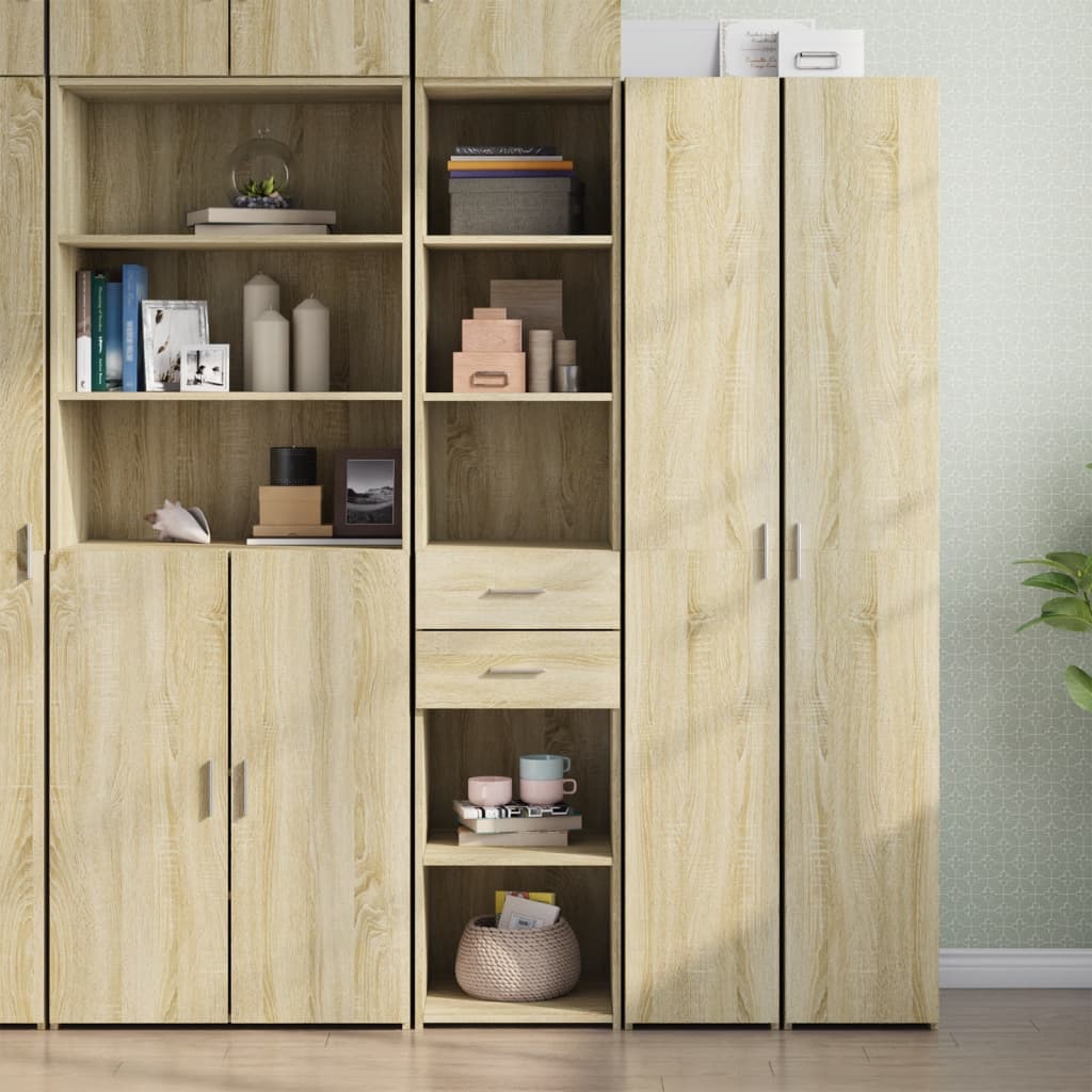 Highboard Sonoma-Eiche 40x42,5x185 cm Holzwerkstoff