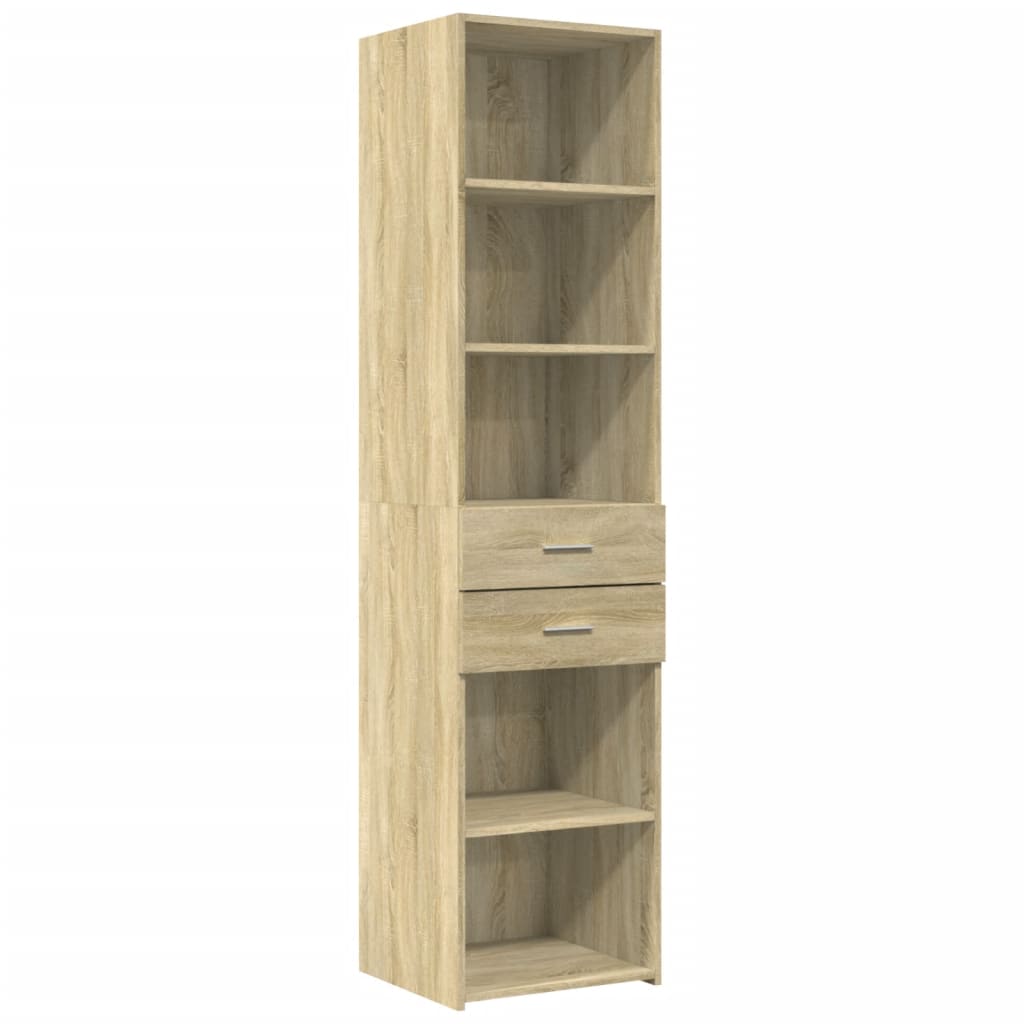 Highboard Sonoma-Eiche 45x42,5x185 cm Holzwerkstoff