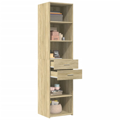 Highboard Sonoma-Eiche 45x42,5x185 cm Holzwerkstoff