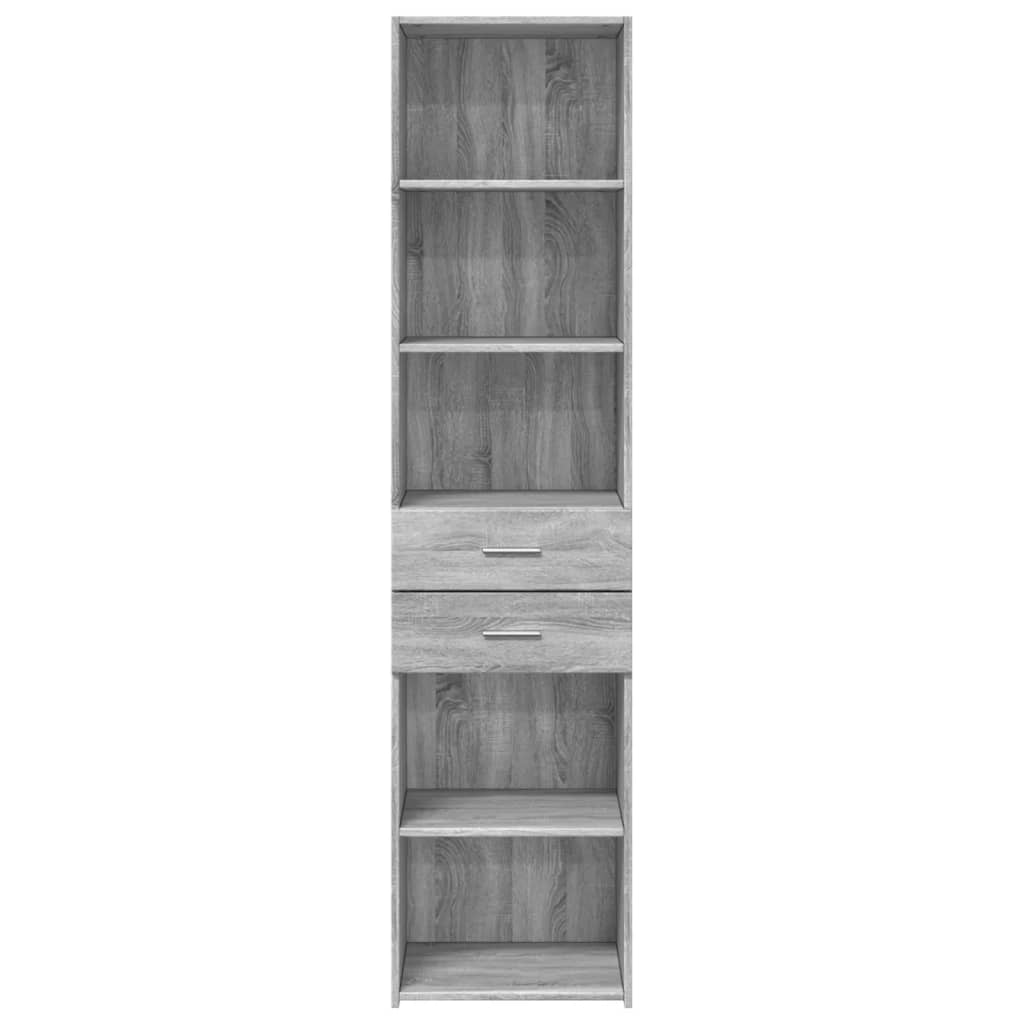 Highboard Grau Sonoma 45x42,5x185 cm Holzwerkstoff