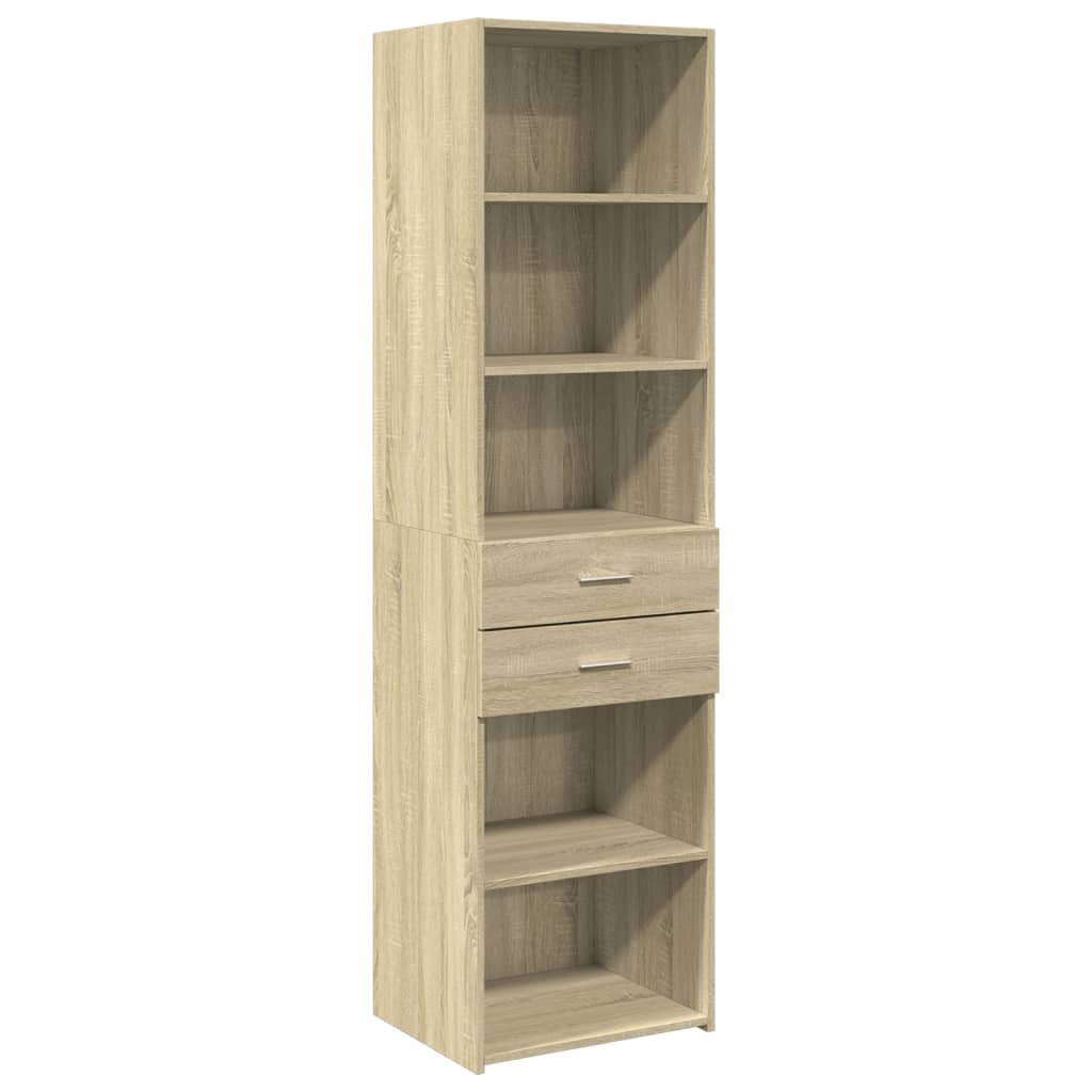 Highboard Sonoma-Eiche 50x42,5x185 cm Holzwerkstoff