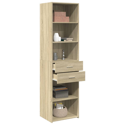 Highboard Sonoma-Eiche 50x42,5x185 cm Holzwerkstoff