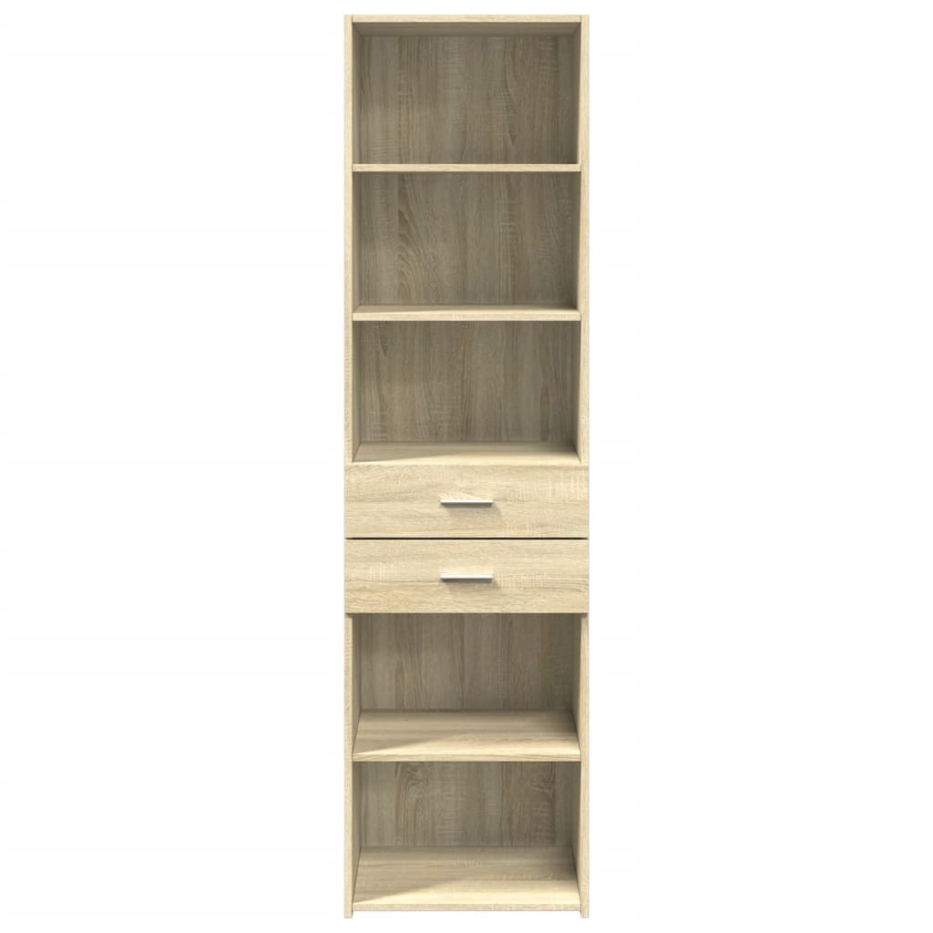 Highboard Sonoma-Eiche 50x42,5x185 cm Holzwerkstoff