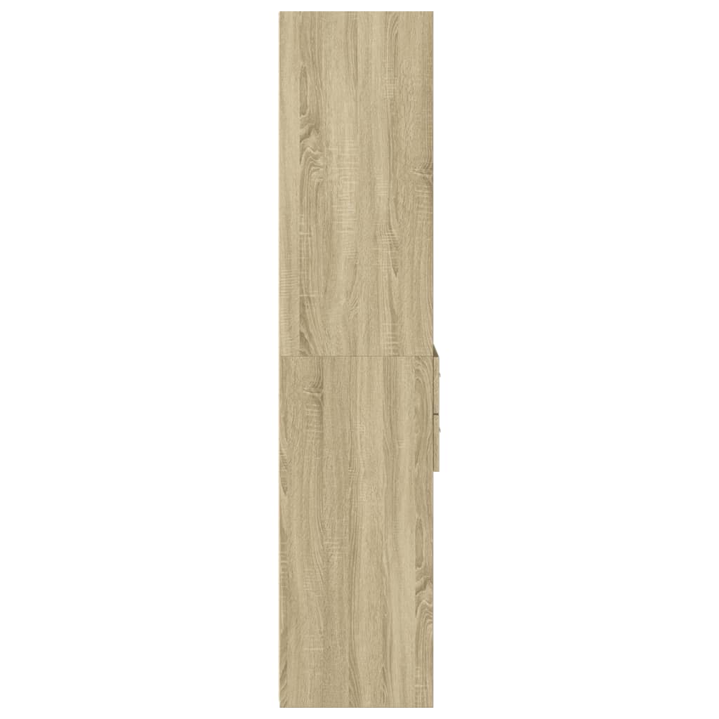 Highboard Sonoma-Eiche 50x42,5x185 cm Holzwerkstoff