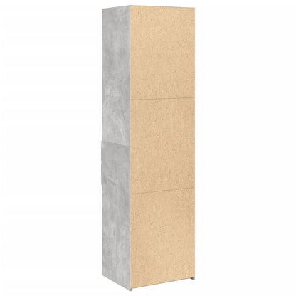 Highboard Betongrau 50x42,5x185 cm Holzwerkstoff