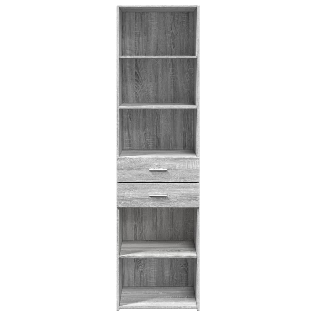 Highboard Grau Sonoma 50x42,5x185 cm Holzwerkstoff