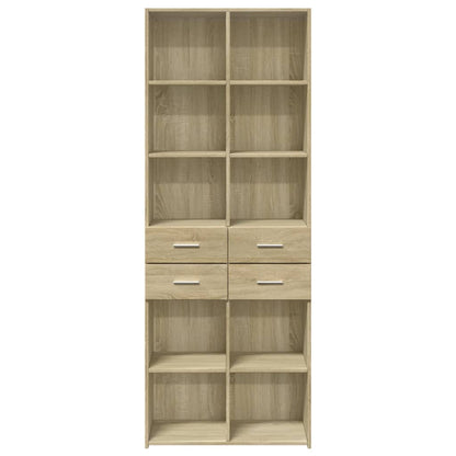 Highboard Sonoma-Eiche 70x42,5x185 cm Holzwerkstoff