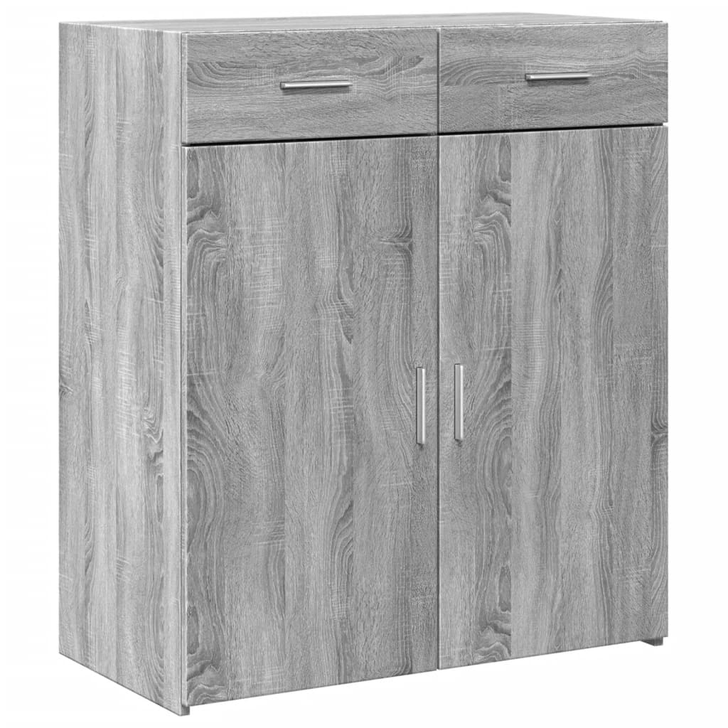 Sideboard Grau Sonoma 80x42,5x93 cm Holzwerkstoff