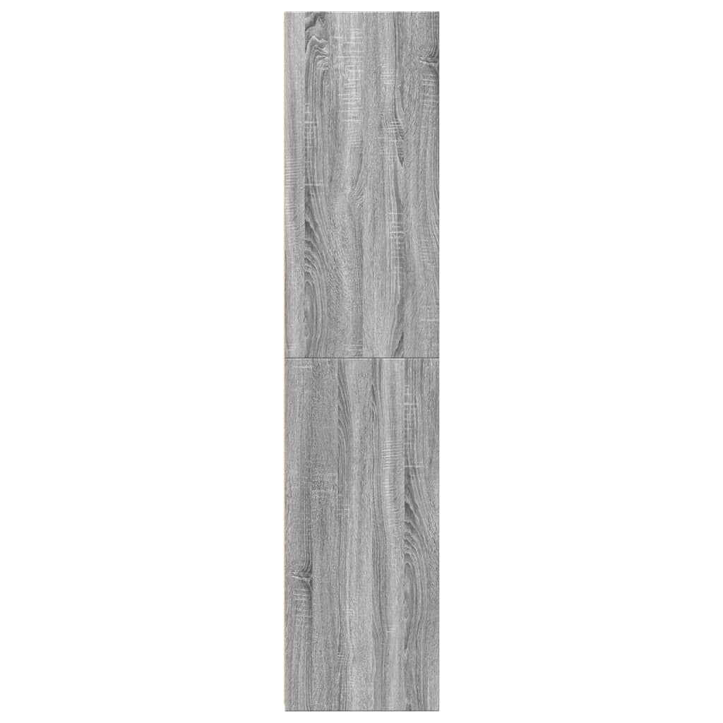 Highboard Grau Sonoma-Eiche 40x41x185 cm Holzwerkstoff