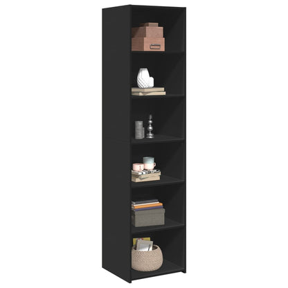 Highboard Schwarz 45x41x185 cm Holzwerkstoff