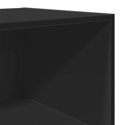 Highboard Schwarz 45x41x185 cm Holzwerkstoff