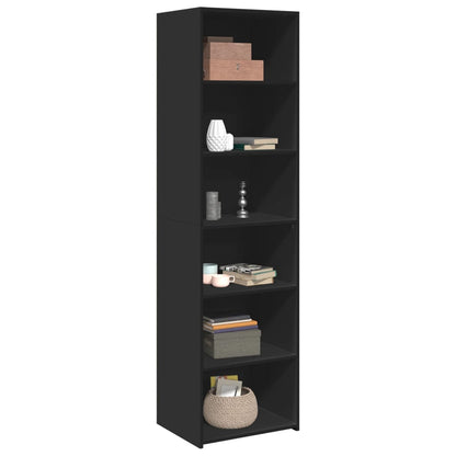 Highboard Schwarz 50x41x185 cm Holzwerkstoff