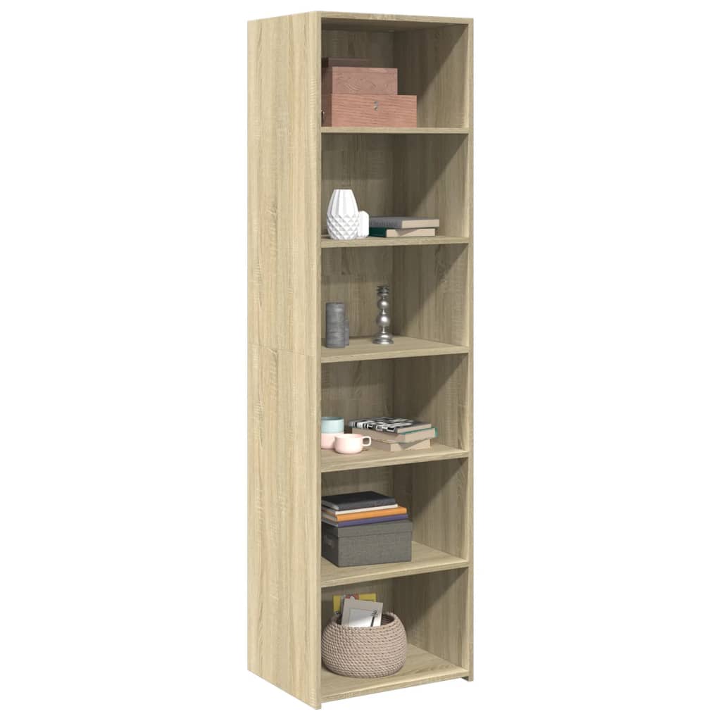 Highboard Sonoma-Eiche 50x41x185 cm Holzwerkstoff