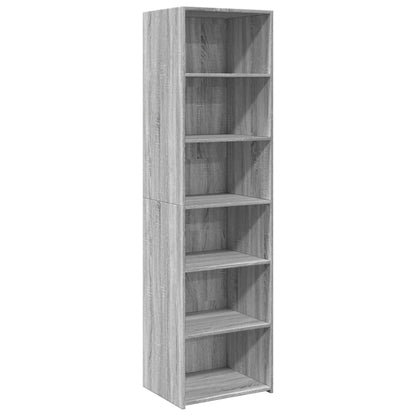 Highboard Grau Sonoma-Eiche 50x41x185 cm Holzwerkstoff