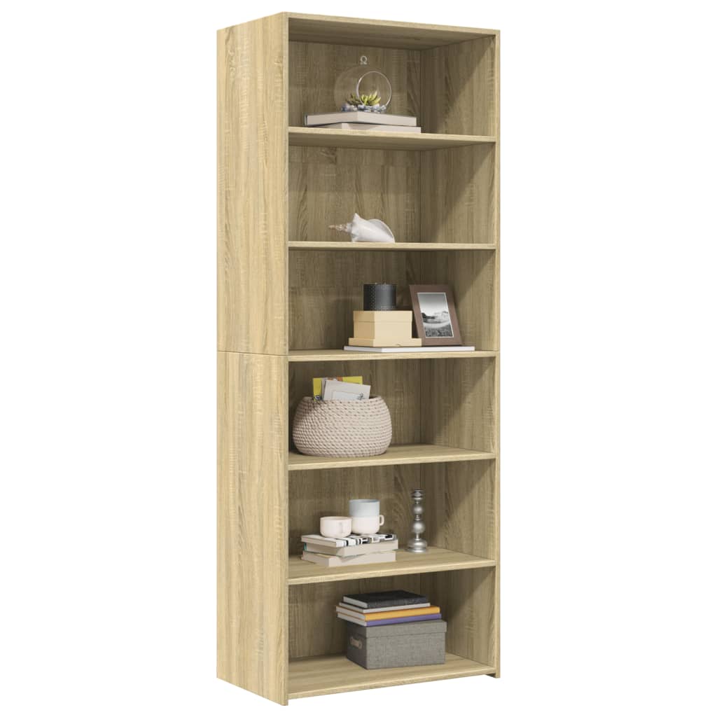 Highboard Sonoma-Eiche 70x41x185 cm Holzwerkstoff