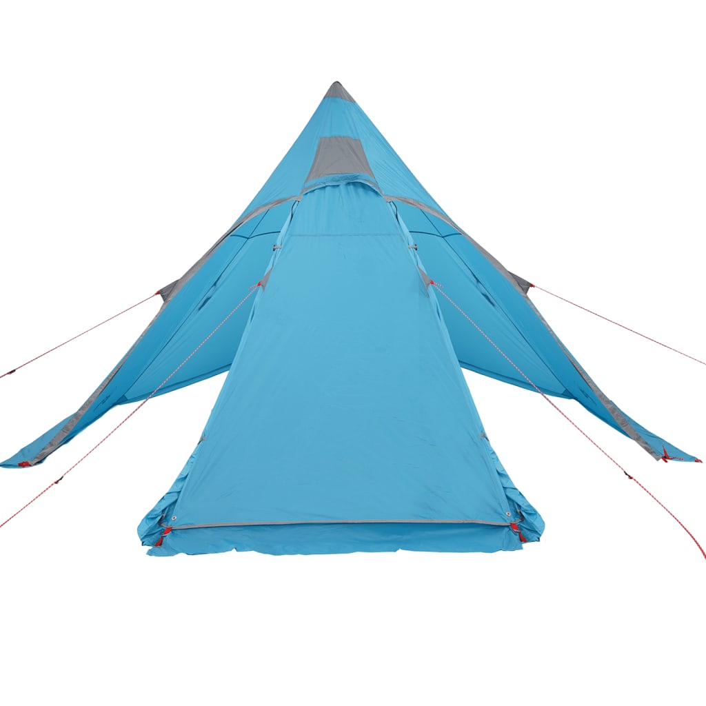 Tipi-Campingzelt 5 Person Blau Wasserdicht