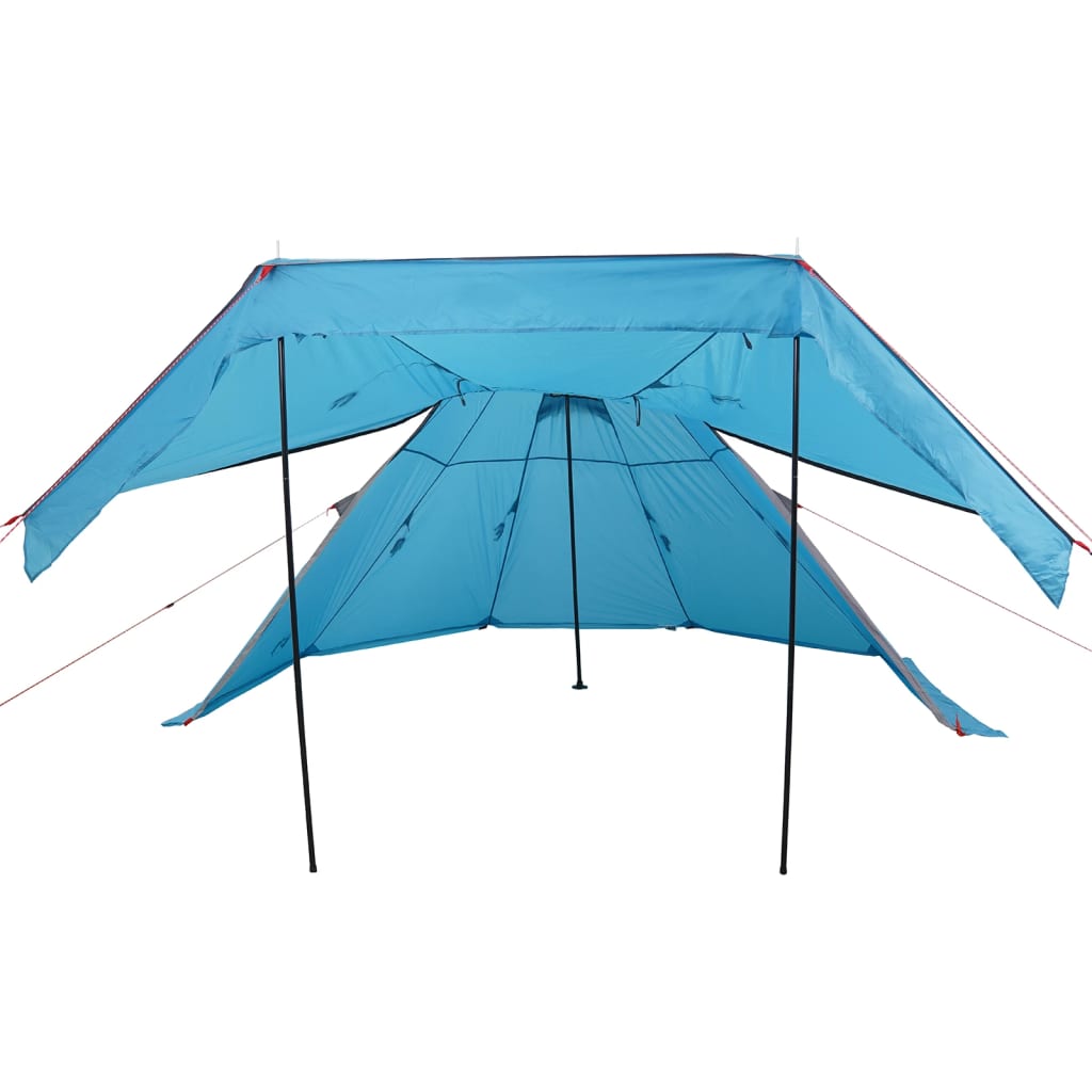 Tipi-Campingzelt 5 Person Blau Wasserdicht