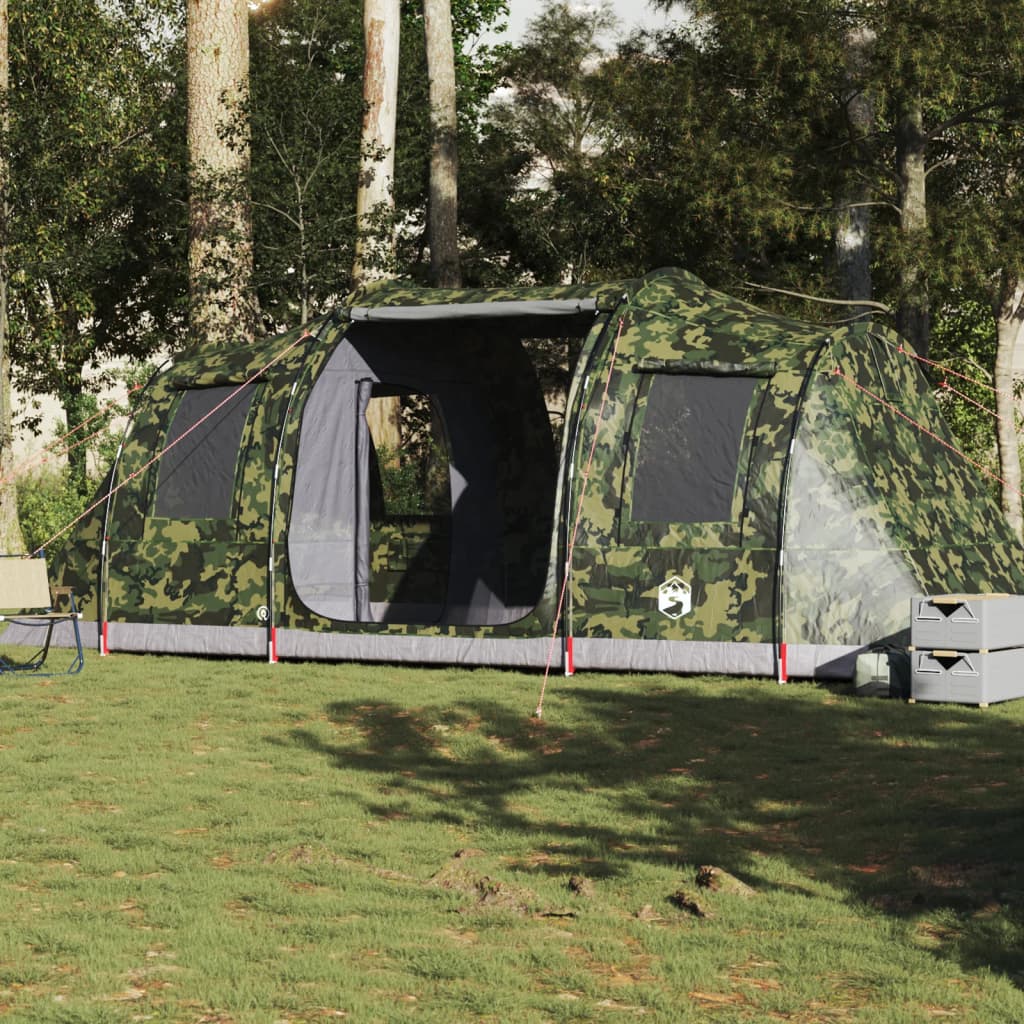 Tunnelzelt 4 Personen Camouflage Wasserdicht