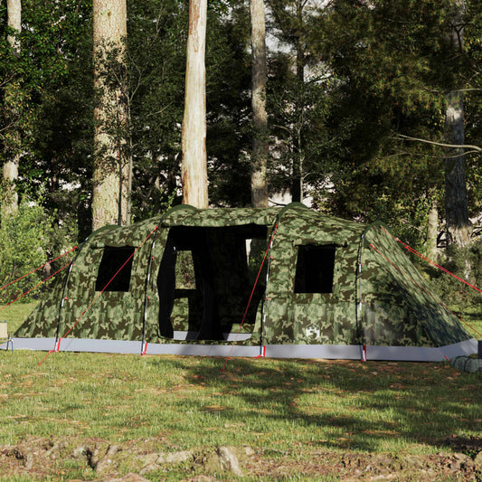 Tunnel-Familienzelt 6 Personen Camouflage Wasserdicht