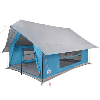 Campingzelt 5 Personen Blau Wasserdicht