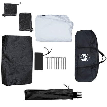 Campingzelt 4 Personen Weiß Verdunkelt Wasserdicht