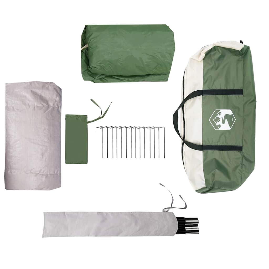 Familienzelt Iglu für 6 Personen Grün Wasserdicht