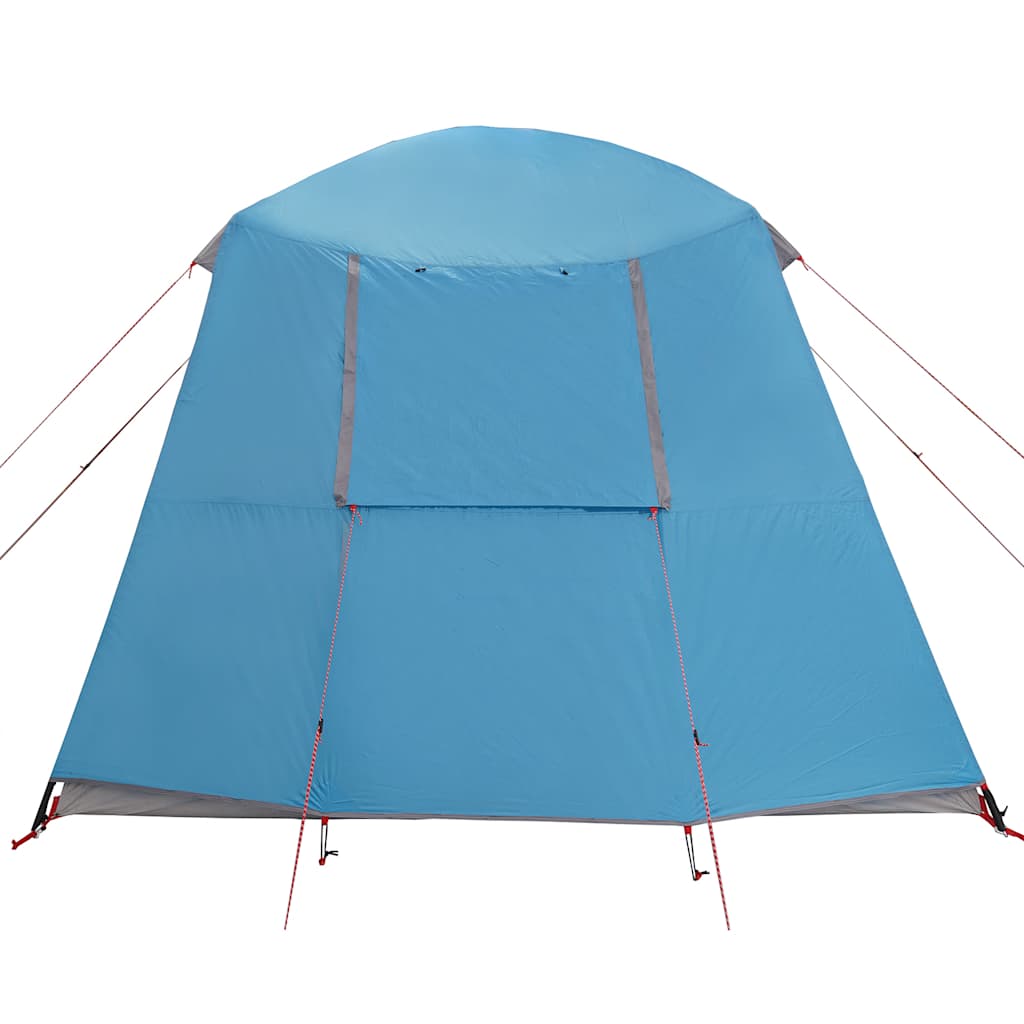 Campingzelt mit Vorzelt 5 Personen Blau Wasserdicht