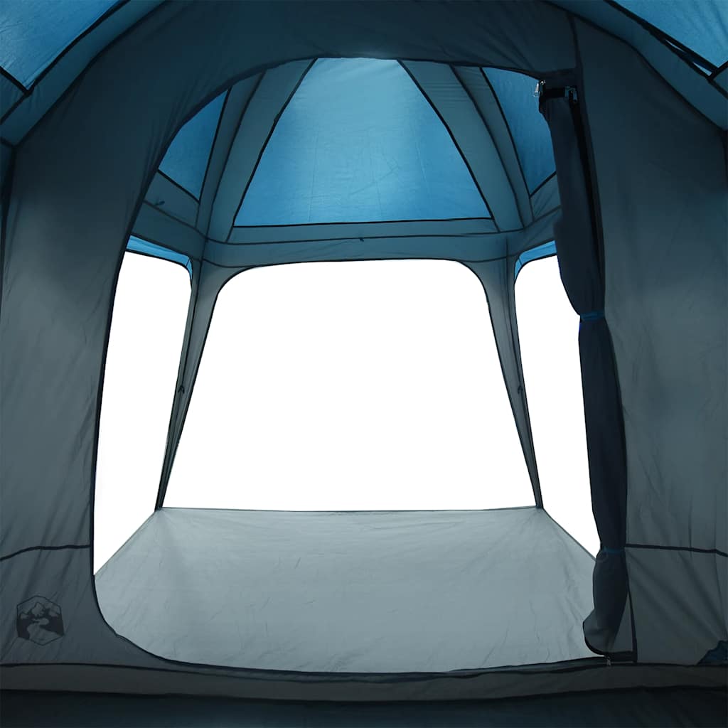 Campingzelt mit Vorzelt 5 Personen Blau Wasserdicht