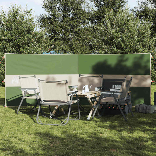 Camping-Windschutz Grün 344x120 cm Wasserdicht