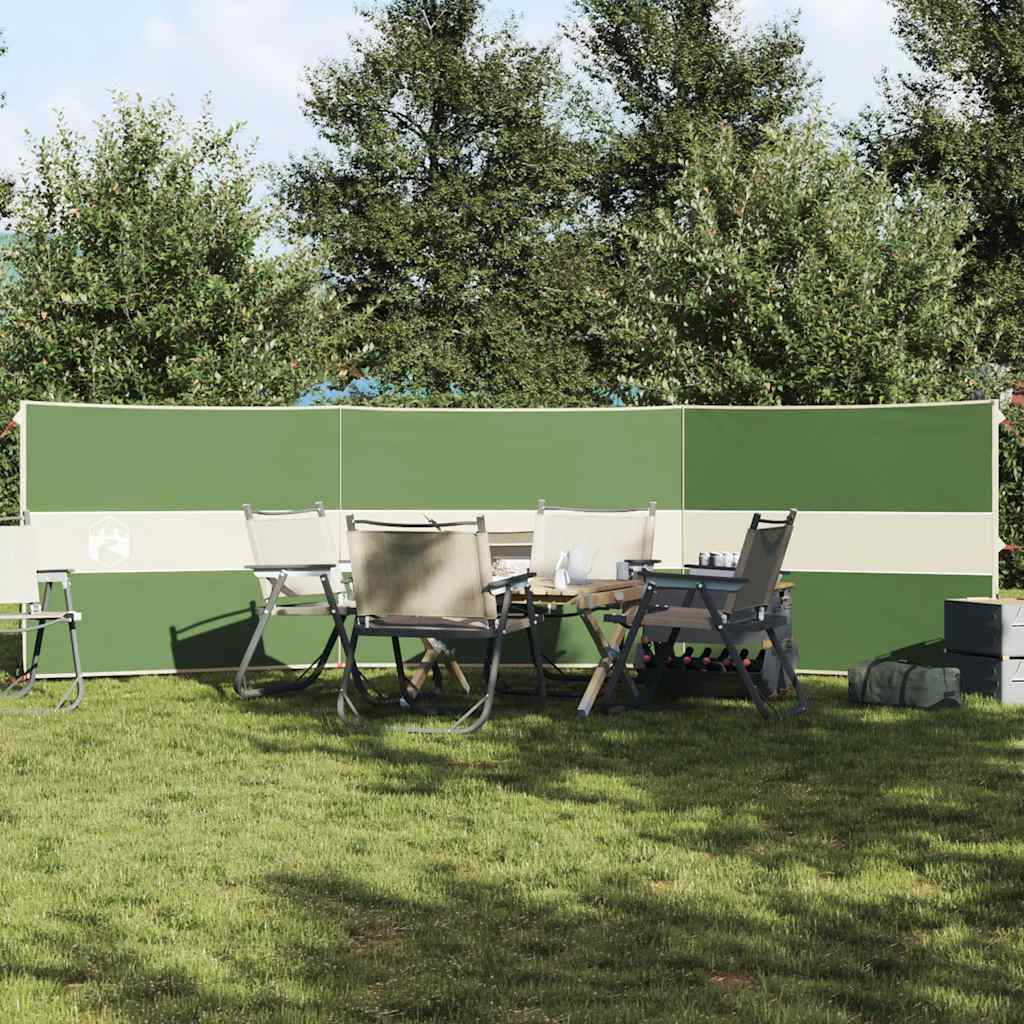 Paravento da campeggio, verde, 490x123 cm, impermeabile