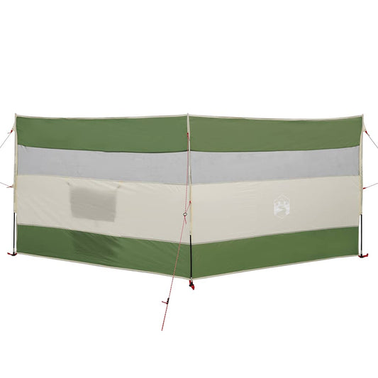 Camping-Windschutz Grün 340x130 cm Wasserdicht