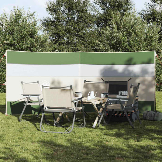 Camping-Windschutz Grün 340x130 cm Wasserdicht