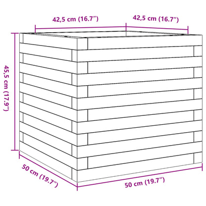 Pflanzkübel 50x50x45,5 cm Massivholz Douglasie