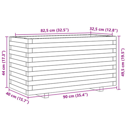 Pflanzkübel 90x40x49,5 cm Massivholz Douglasie