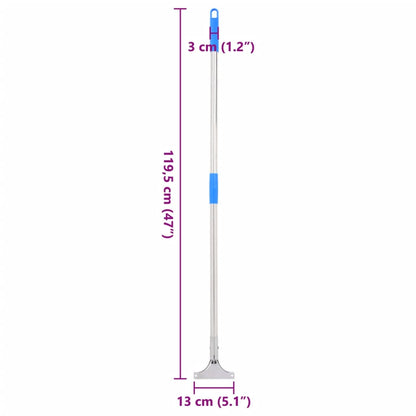 Bodenabzieher-Stiel 119,5 cm Stahl und Kunststoff