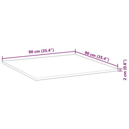 Tischplatte Quadratisch 90x90x2 cm Massivholz Akazie