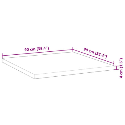 Tischplatte Quadratisch 90x90x4 cm Massivholz Akazie