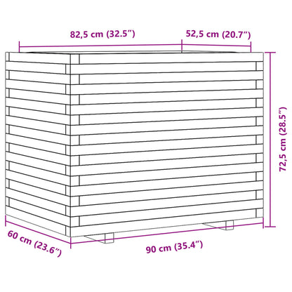 Pflanzkübel 90x60x72,5 cm Massivholz Douglasie